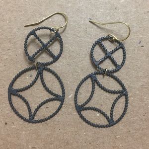 Sundance Sterling Silver Earrings with Gold Wires